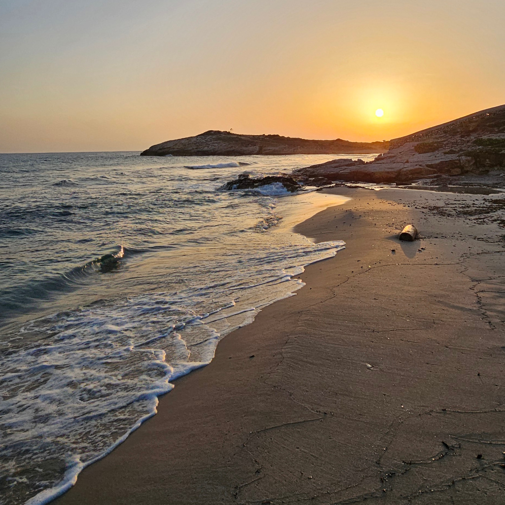 Atardecer en la playa